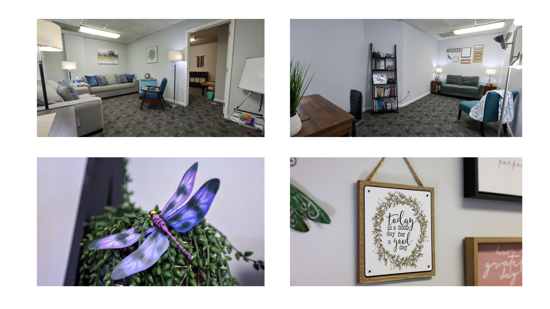 4 photos of play that can used at Clarity Counseling